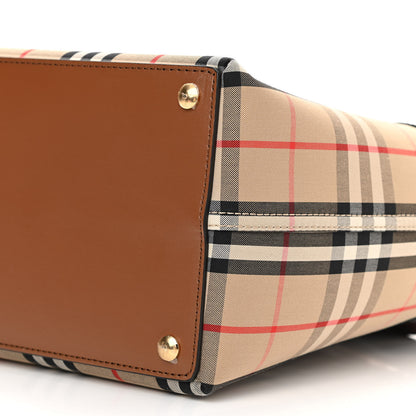 Burberry Calfskin Vintage Check Triple Stud Mini Belt Bag Archive Beige 11 of 14