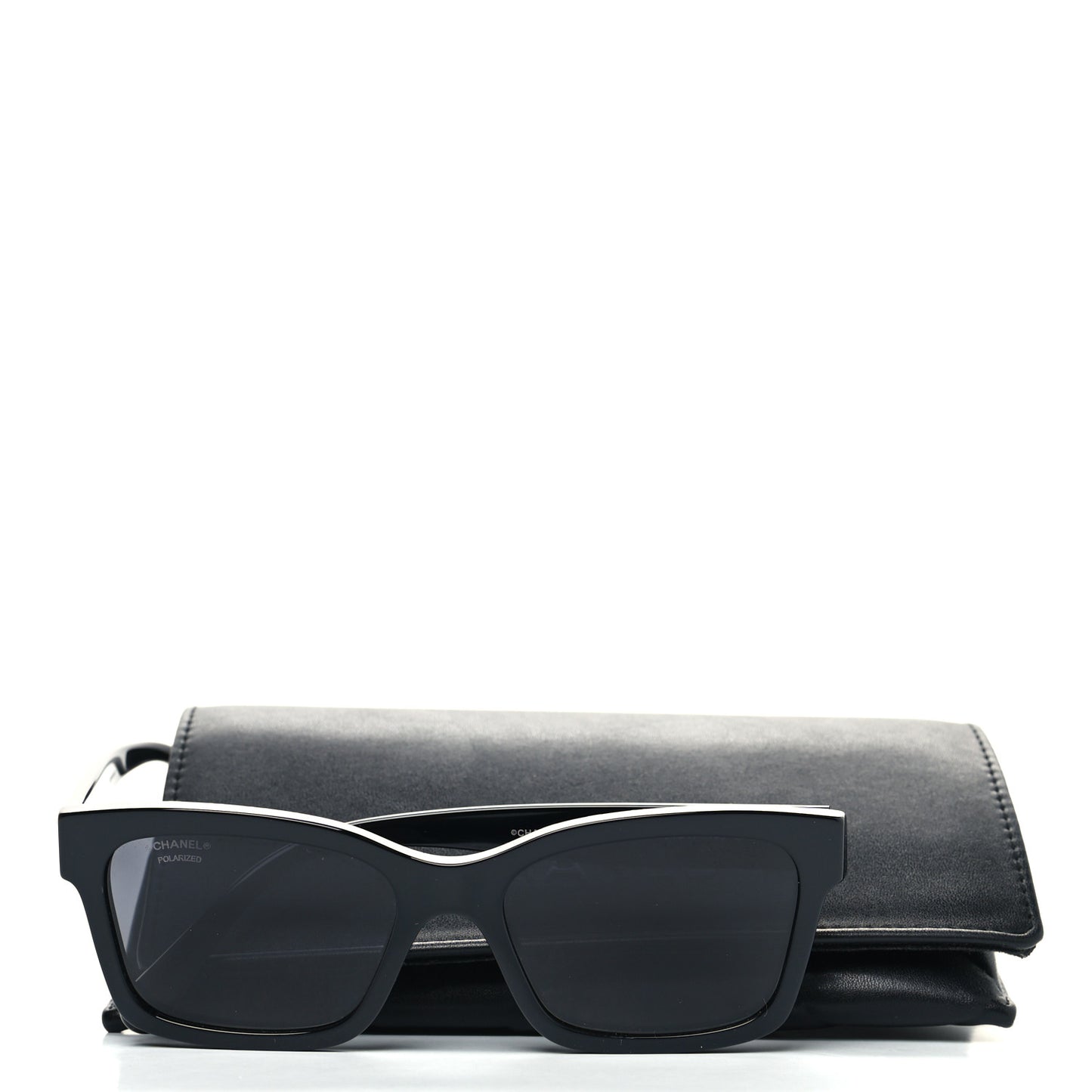 Acetate Polarized Square Sunglasses 5417 Black
