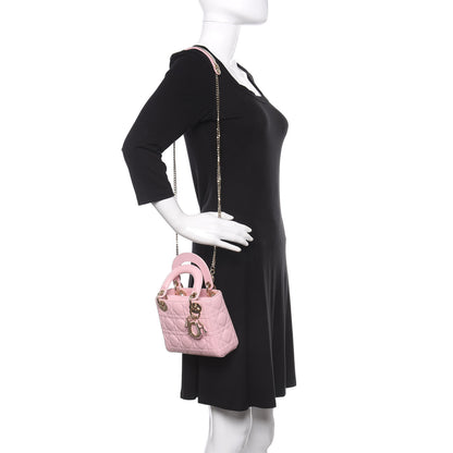 Christian Dior Lambskin Cannage Mini Lady Dior Rose Clair 2 of 11