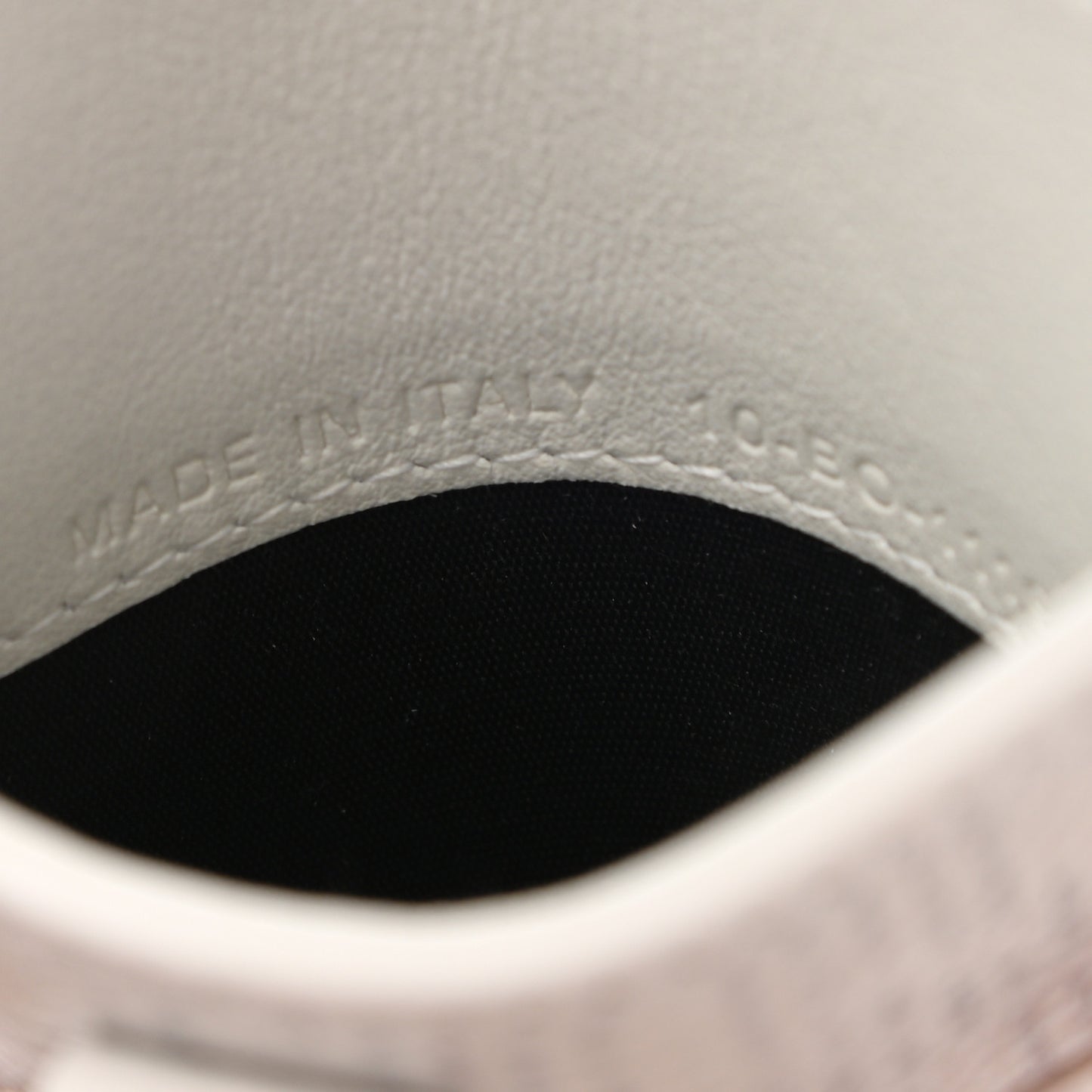 X DANIEL ARSHAM Grained Calfskin Newspaper Phone Holder White