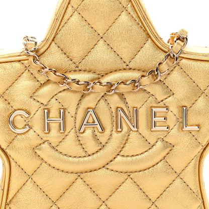 Chanel Metallic Lambskin Quilted Walk Of Fame Star Bag Gold 8 of 11