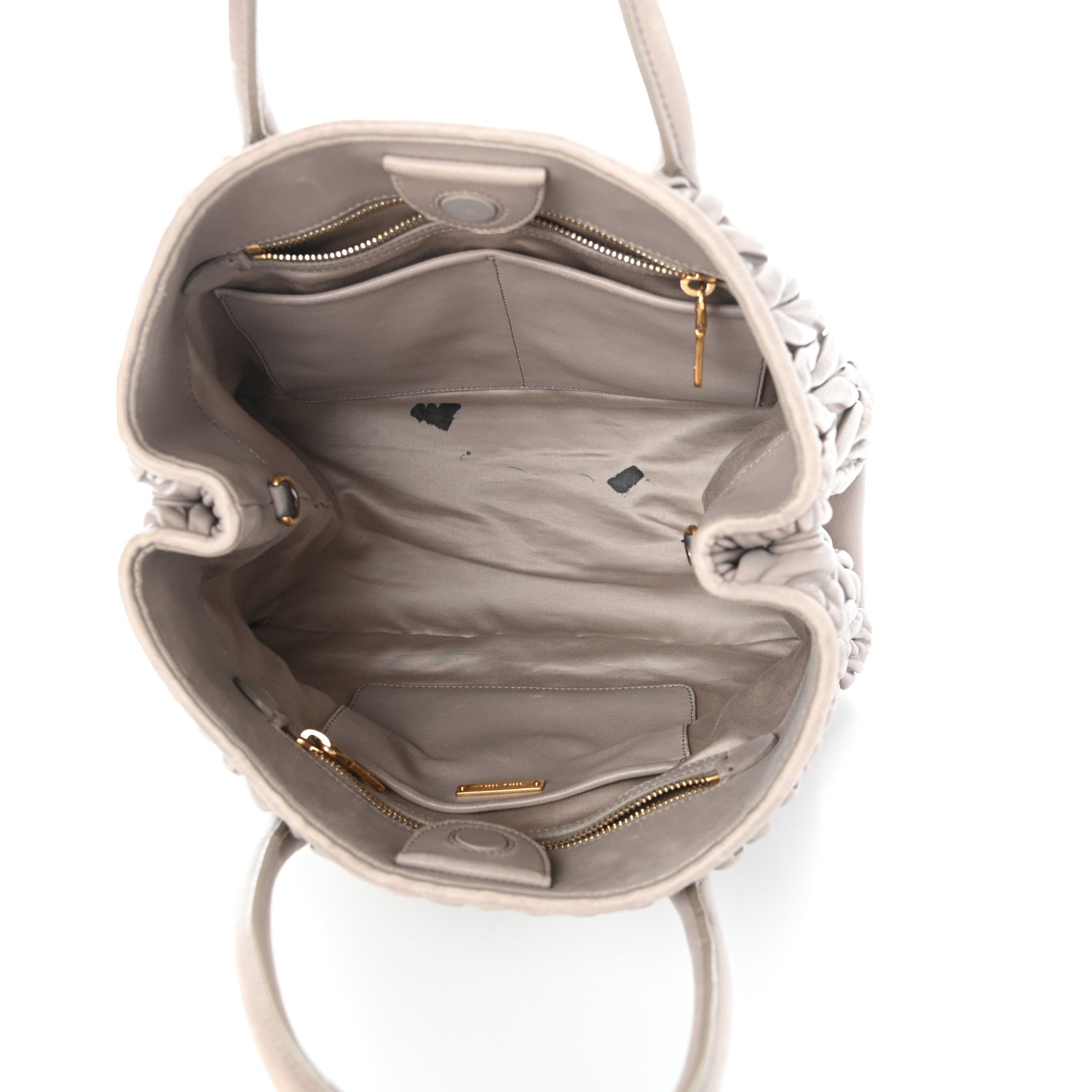 Miu Miu Nappa Matelasse Tote Pomice 5 of 11