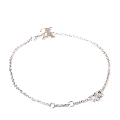 Louis Vuitton 18K White Gold Diamond Idylle Blossom LV Bracelet 3 of 6