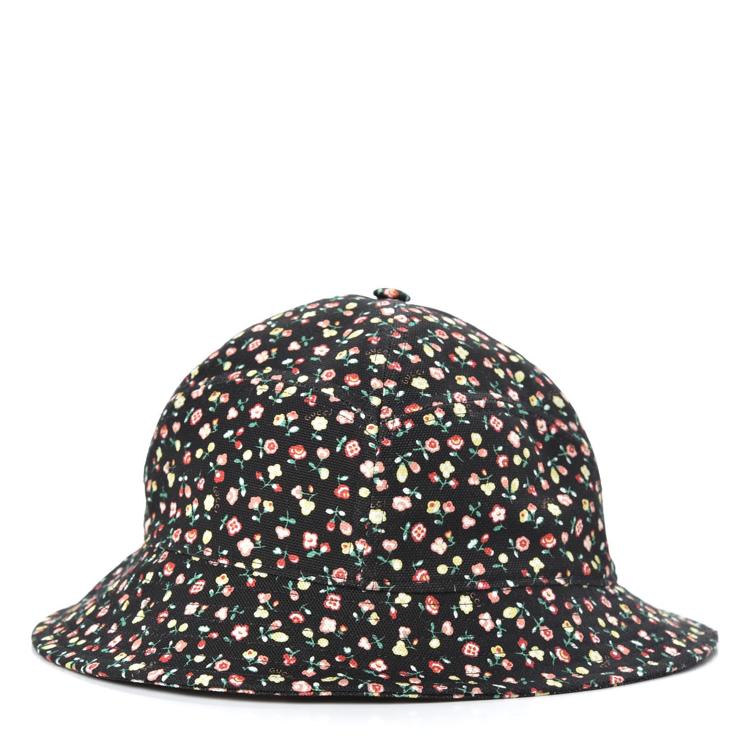 Gucci X LIBERTY OF LONDON Canvas Floral Print Bucket Hat S Black Multicolor 3 of 8