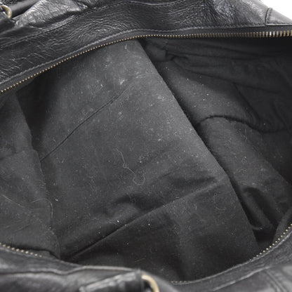 Balenciaga Chevre Weekender Black 6 of 11