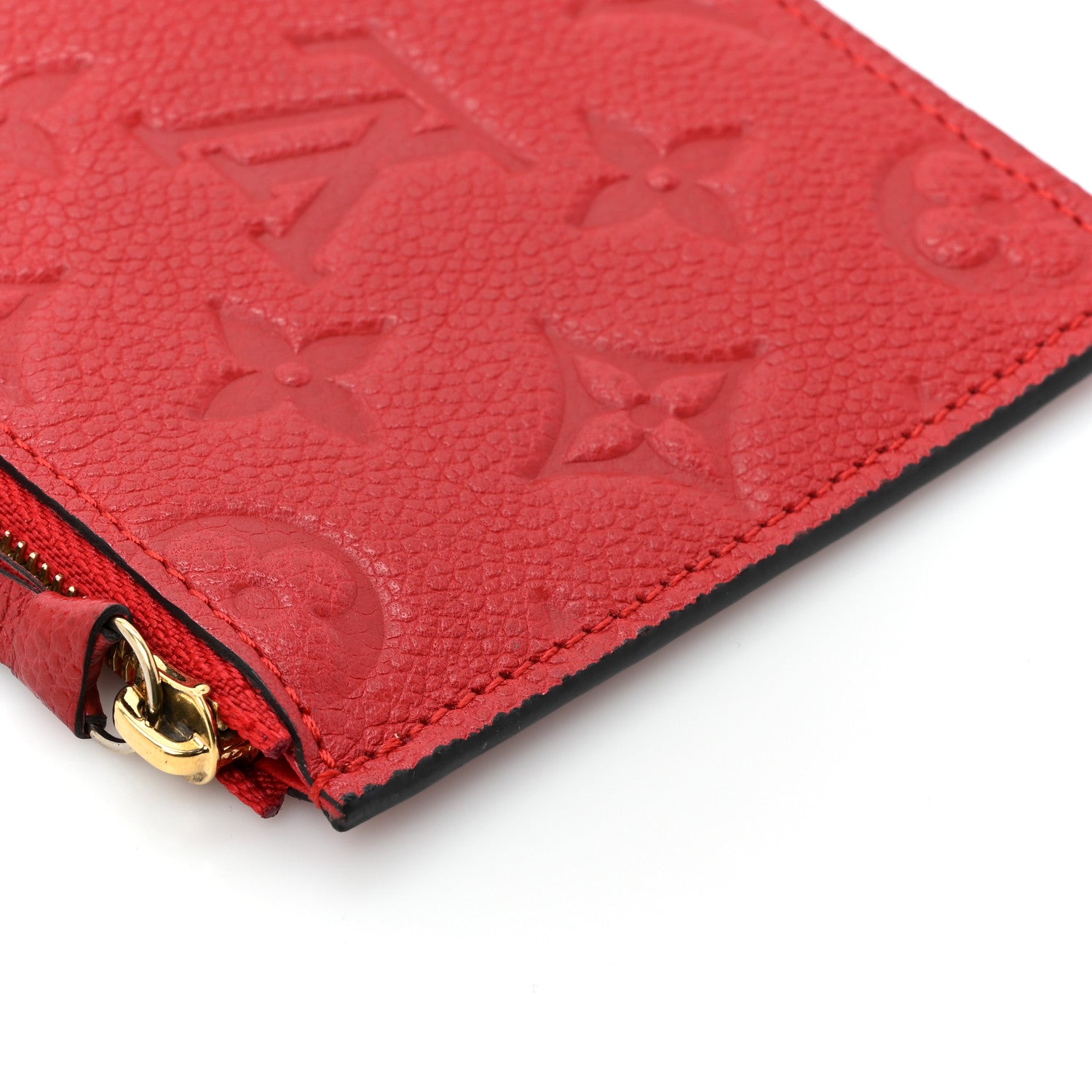 Louis Vuitton Empreinte Felicie Chain Wallet Zippered Insert Scarlet 9 of 10