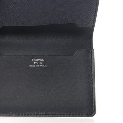 Hermes Epsom Sombrero Mini Manhattan Wallet Bleu Obscur Bleu Indigo 6 of 9