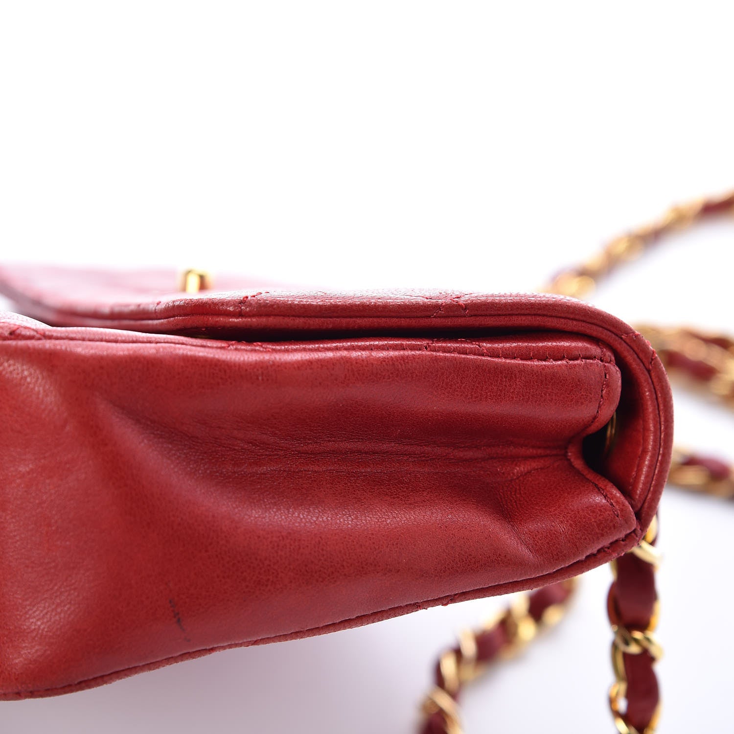 Chanel Lambskin Quilted Mini Flap Red 17 of 18