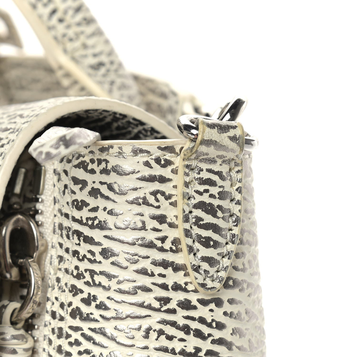 3.1 Phillip Lim Textured Calfskin Mini Pashli Satchel Silver White 12 of 13