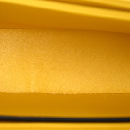 Valentino Garavani Nappa One Stud Chain Clutch Yellow 5 of 15