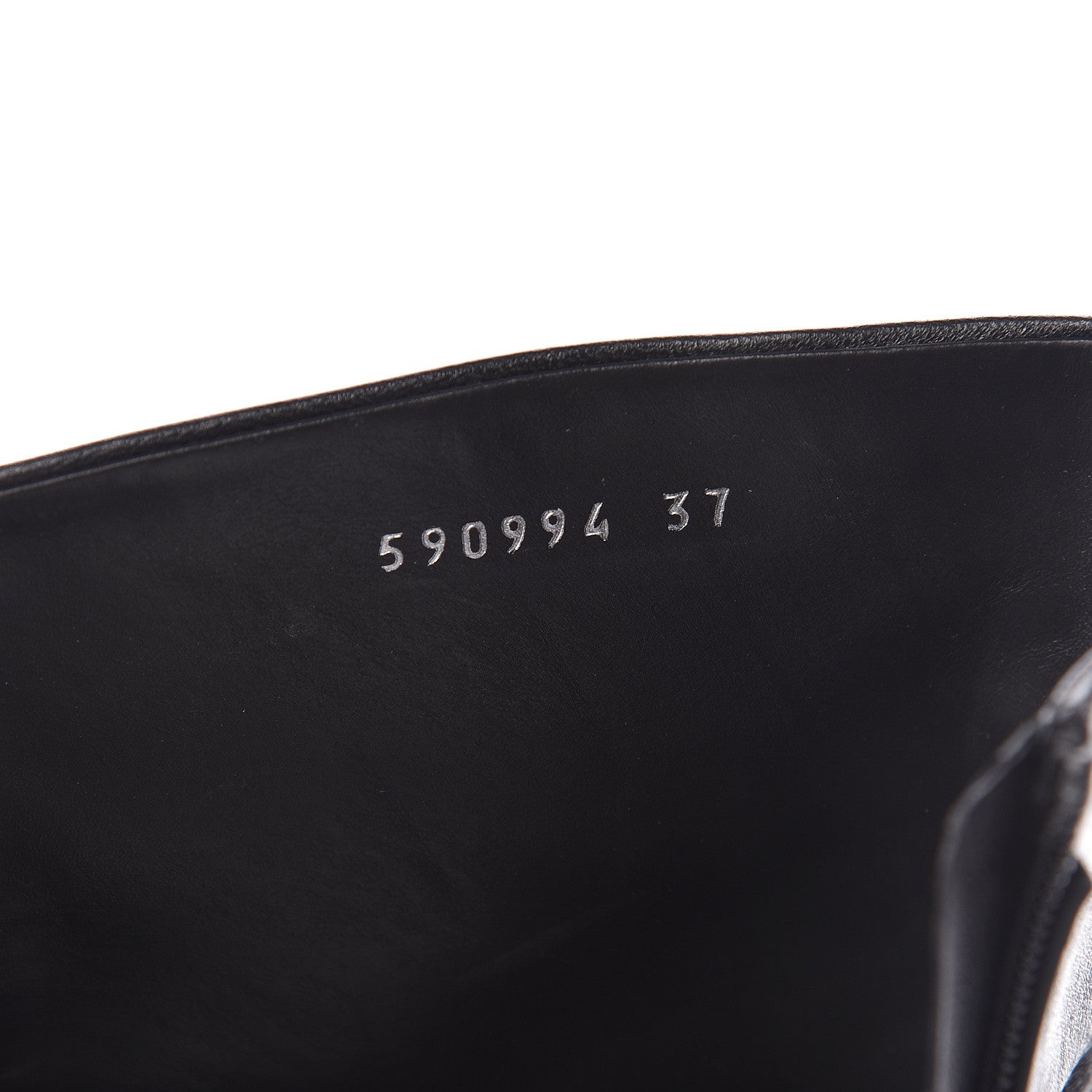 Balenciaga Shiny Sheepskin 20mm Oval Booties 37 Black 9 of 13