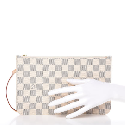 Louis Vuitton Damier Azur Neverfull MM GM Pochette 2 of 7