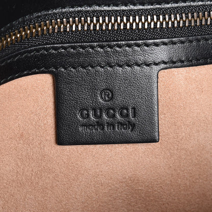 Gucci Calfskin Matelasse Small GG Marmont Shoulder Bag Black 6 of 7