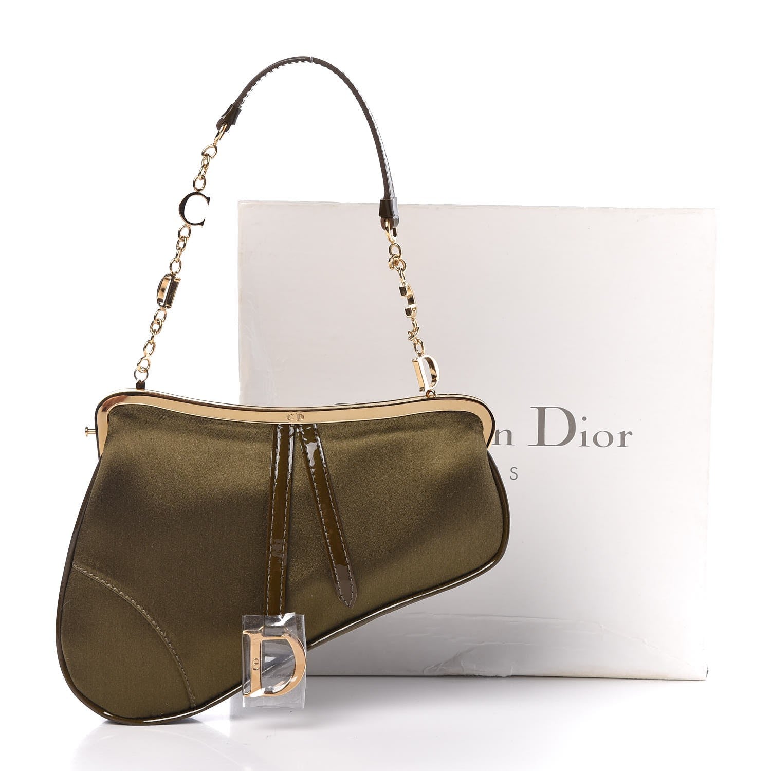Christian Dior Nylon Mini Saddle Bag Kaki 10 of 10