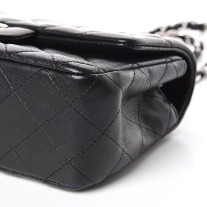 Chanel Lambskin Quilted Mini Rectangular Flap Black 6 of 9
