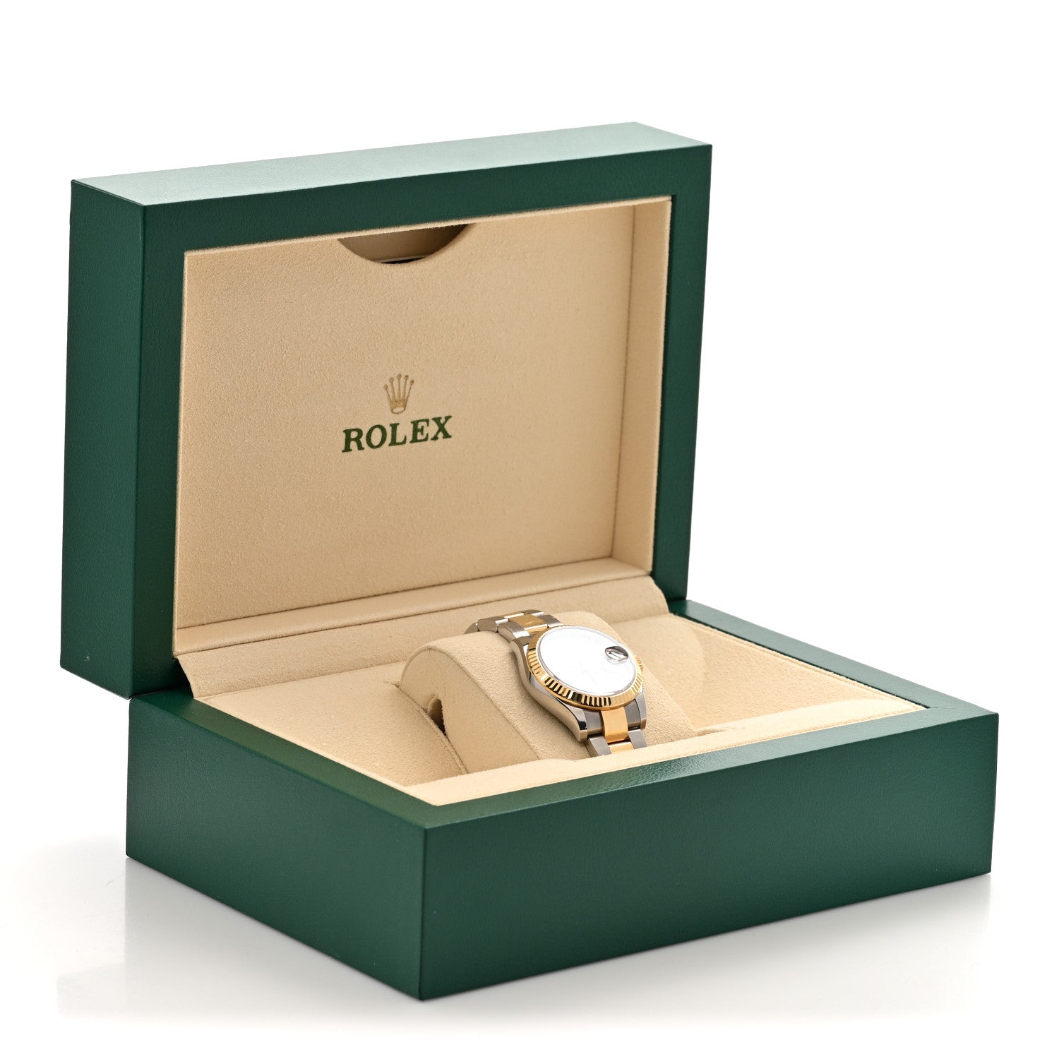 Rolex Stainless Steel 18K Yellow Gold Diamond 31mm Oyster Perpetual Datejust Watch Dark Grey 278273 5 of 5