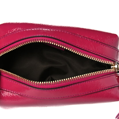 Gucci Patent Medium Soho Cosmetic Case Bright Bougainvillea 5 of 9