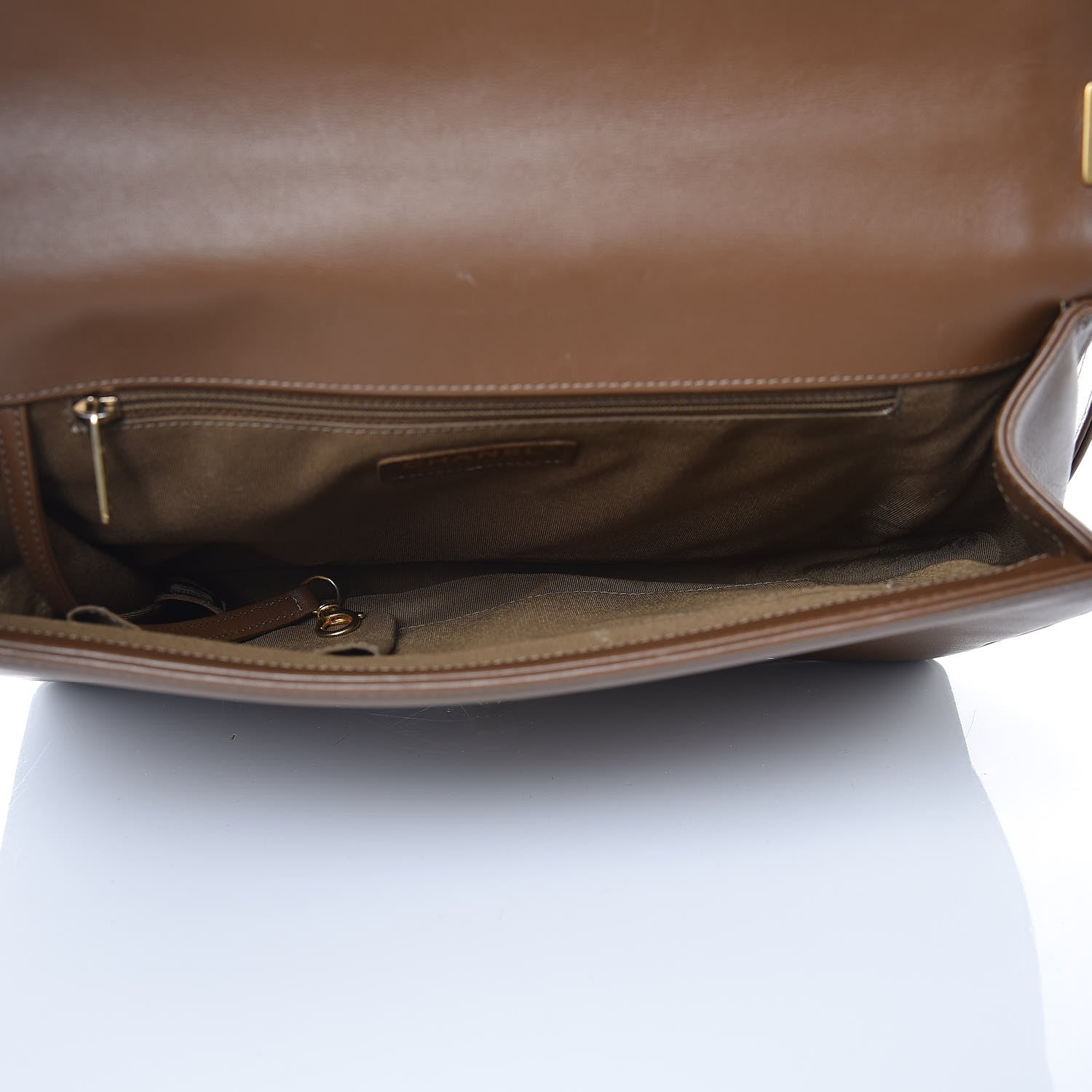 Chanel Calfskin Quilted Large Boy Flap Brown 5 of 20