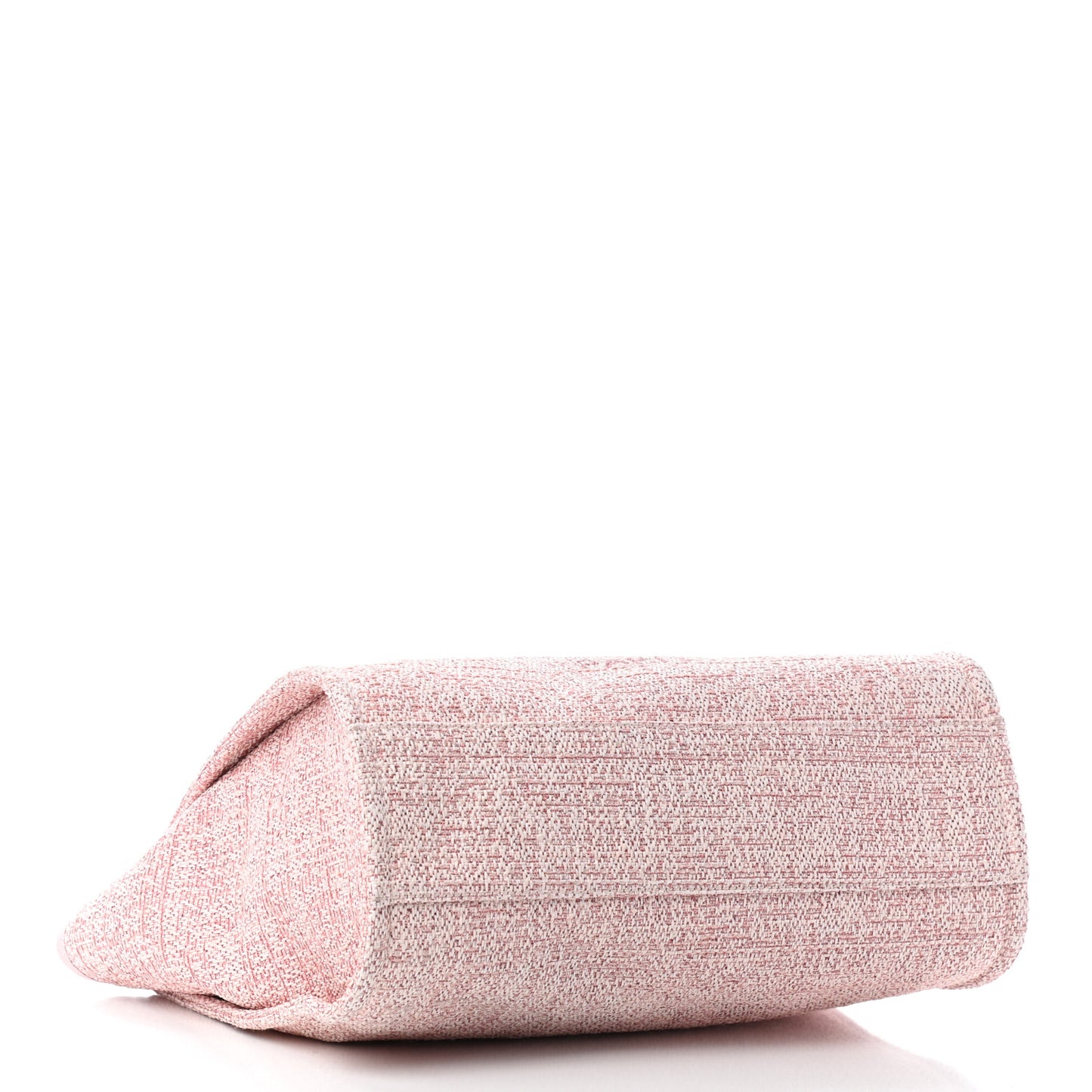 Straw Lurex Small Deauville Tote Pink