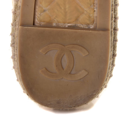 Chanel Canvas CC Espadrilles 40 Ecru Black 9 of 11