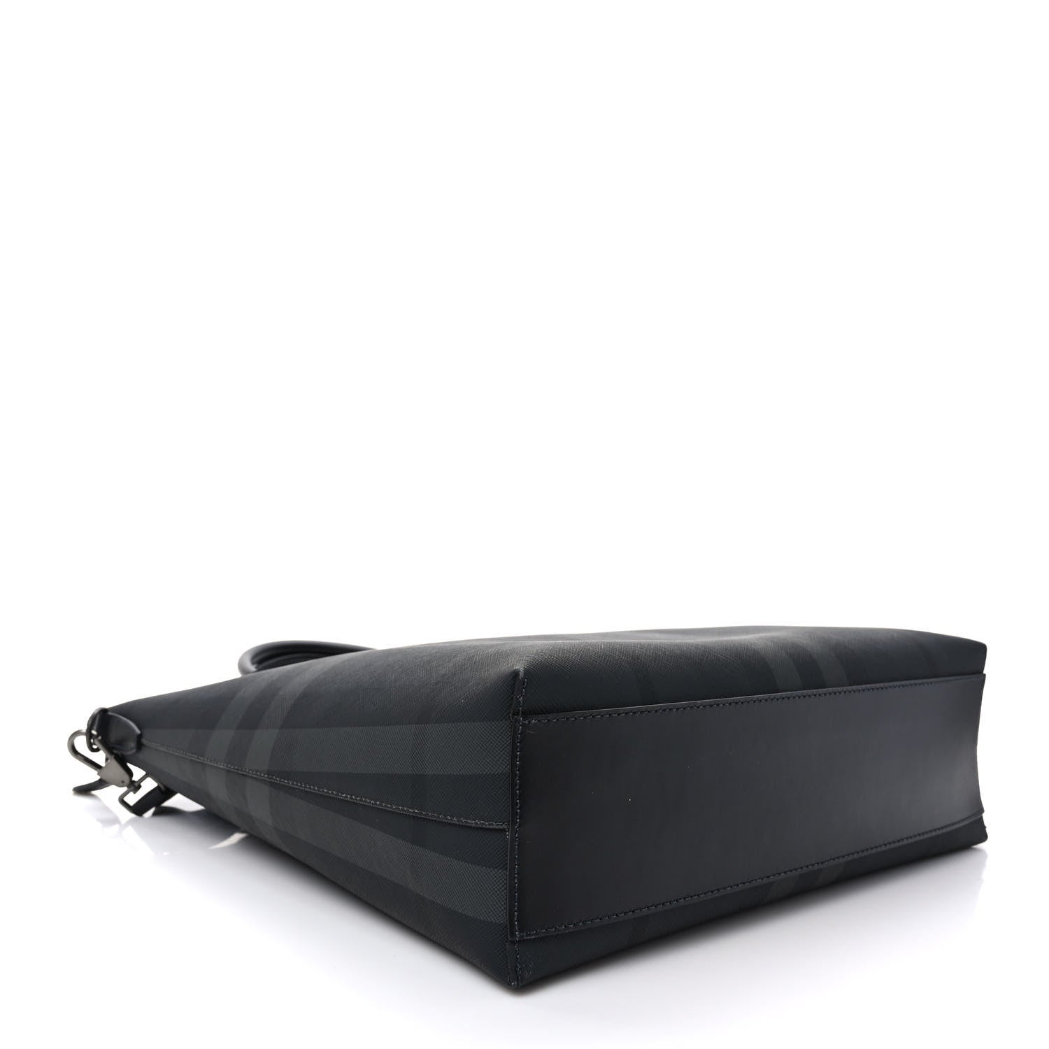Burberry E-Canvas Check Stirling Tote Charcoal 4 of 10
