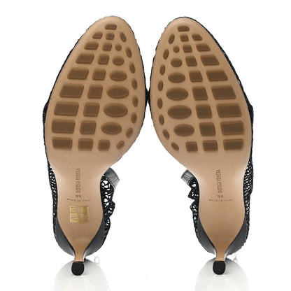 Bottega Veneta Mesh Nappa Chunky Chain Sandals 39 Black 5 of 7