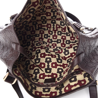 Gucci Guccissima Medium Abbey Shoulder Bag Chocolate 5 of 10