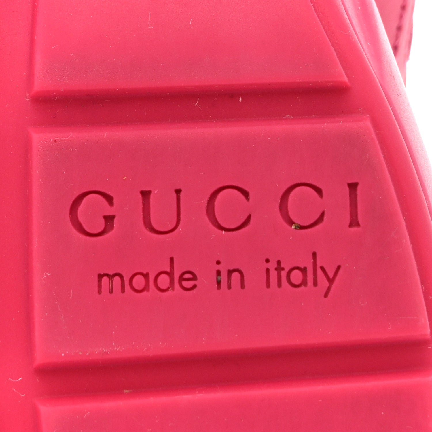 Gucci Calfskin Logo Womens Rhyton Sneakers 35 Box Pink 8 of 11
