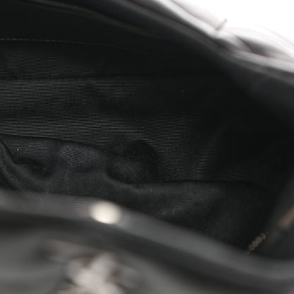 Saint Laurent Lambskin Quilted Toy Loulou Puffer Monogram Chain Satchel Black 5 of 16