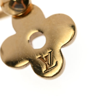 Louis Vuitton Brass Blooming Earrings Gold 4 of 5