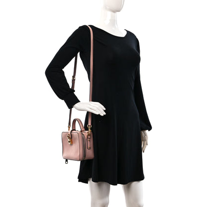 Dolce & Gabbana Drummed Calfskin Rosaria Shoulder Bag Pink 2 of 11