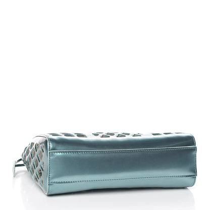 Louis Vuitton Metallic Patent Reef Jelly Basket PM Turquoise 4 of 14