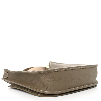 Hermes Taurillon Clemence Evelyne III PM Etoupe 4 of 12