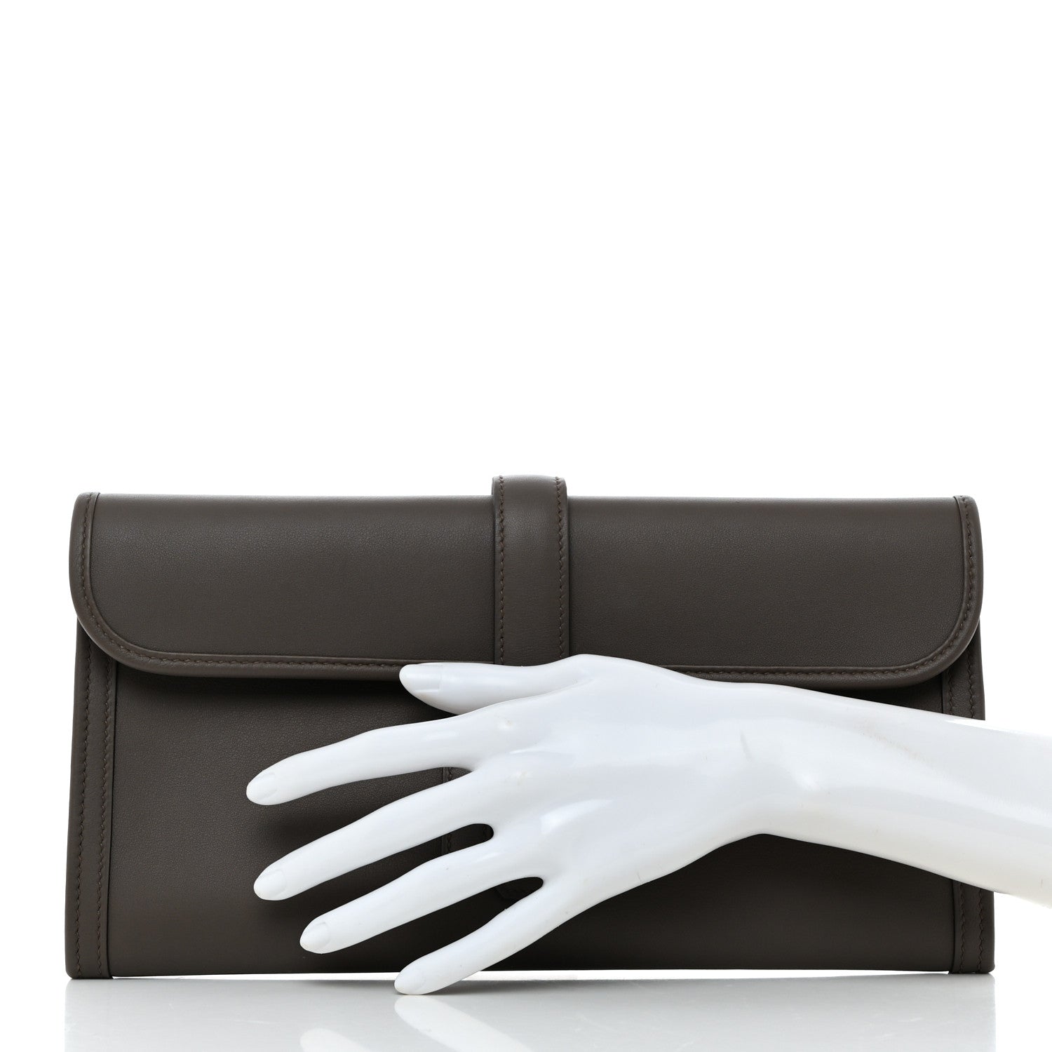 Hermes Swift Jige Elan 29 Clutch Etain 2 of 9