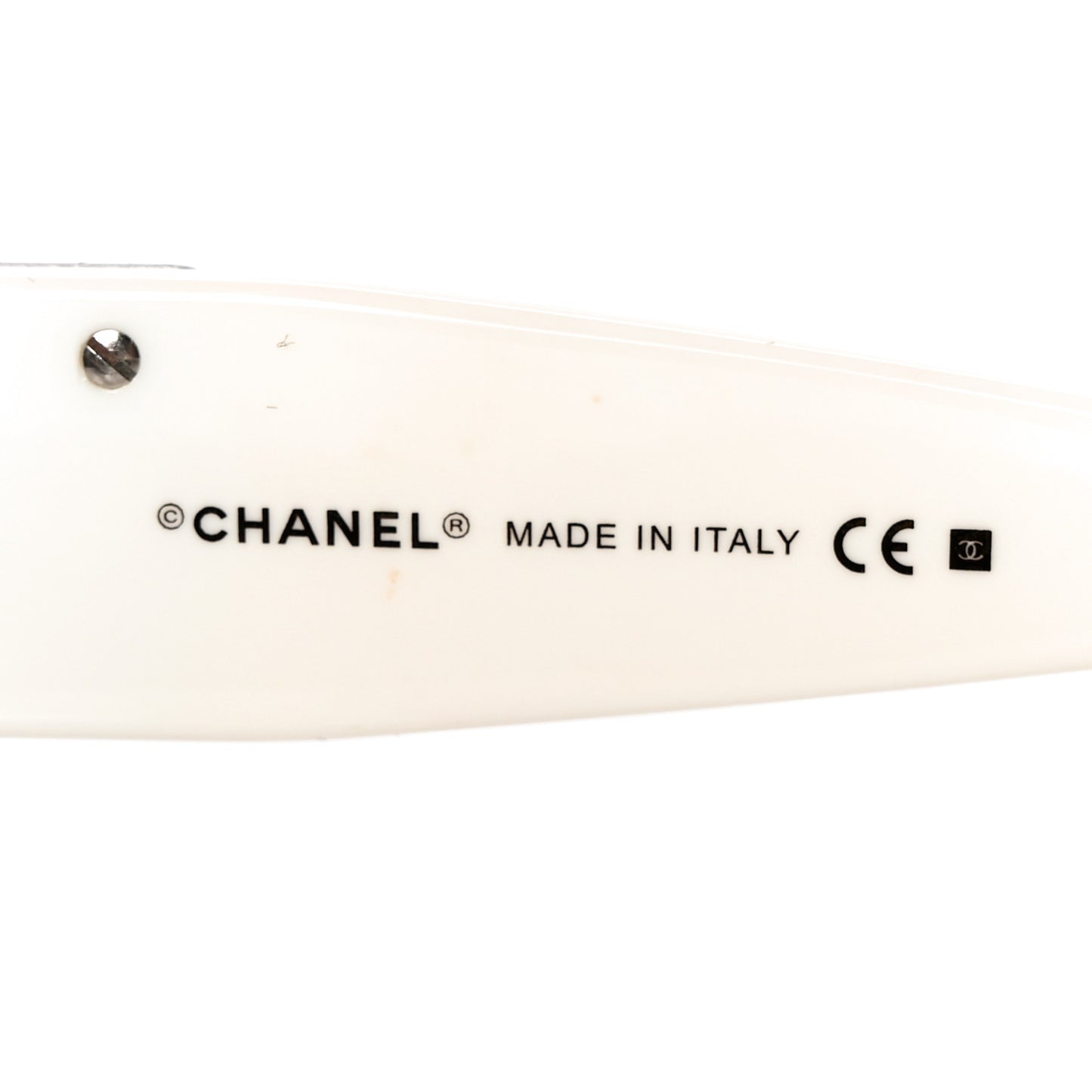 Crystal CC Sunglasses 4095-B White