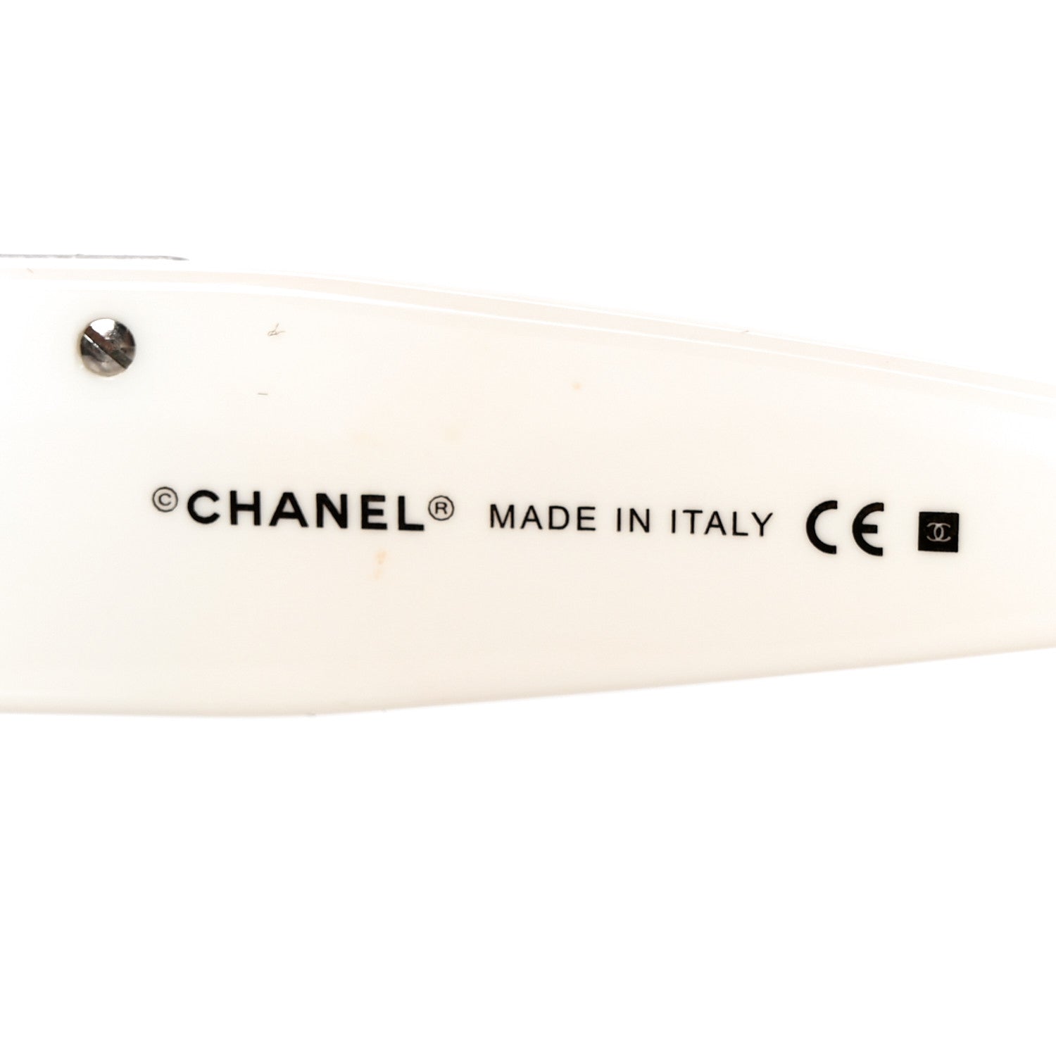 Chanel Crystal CC Sunglasses 4095-B White 5 of 9
