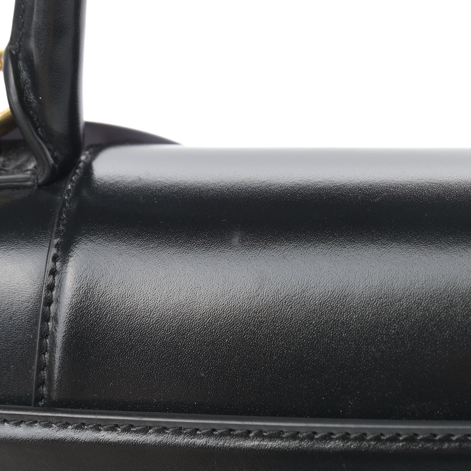 Balenciaga Shiny Box Calfskin Small Hourglass Top Handle Bag Black 10 of 10