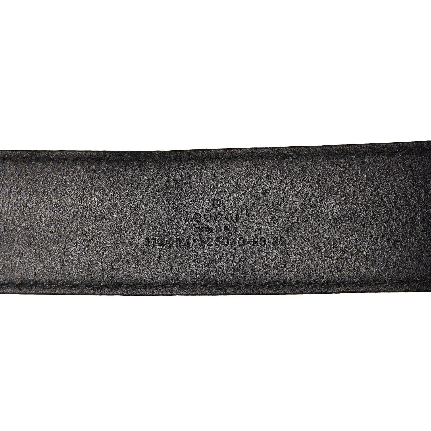 Gucci Calfskin Interlocking G Belt 80 32 Black 4 of 6