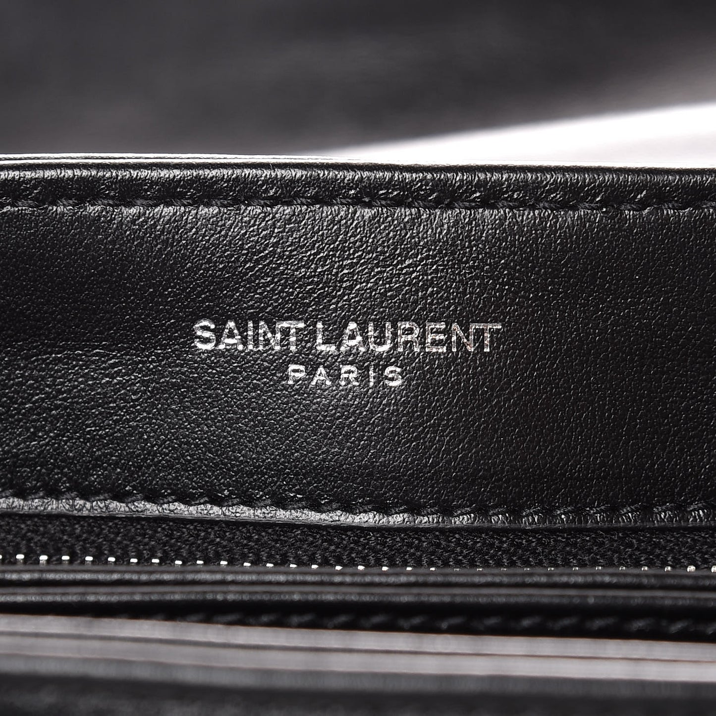 Calfskin Y Quilted Monogram Toy Loulou Crossbody Bag Black