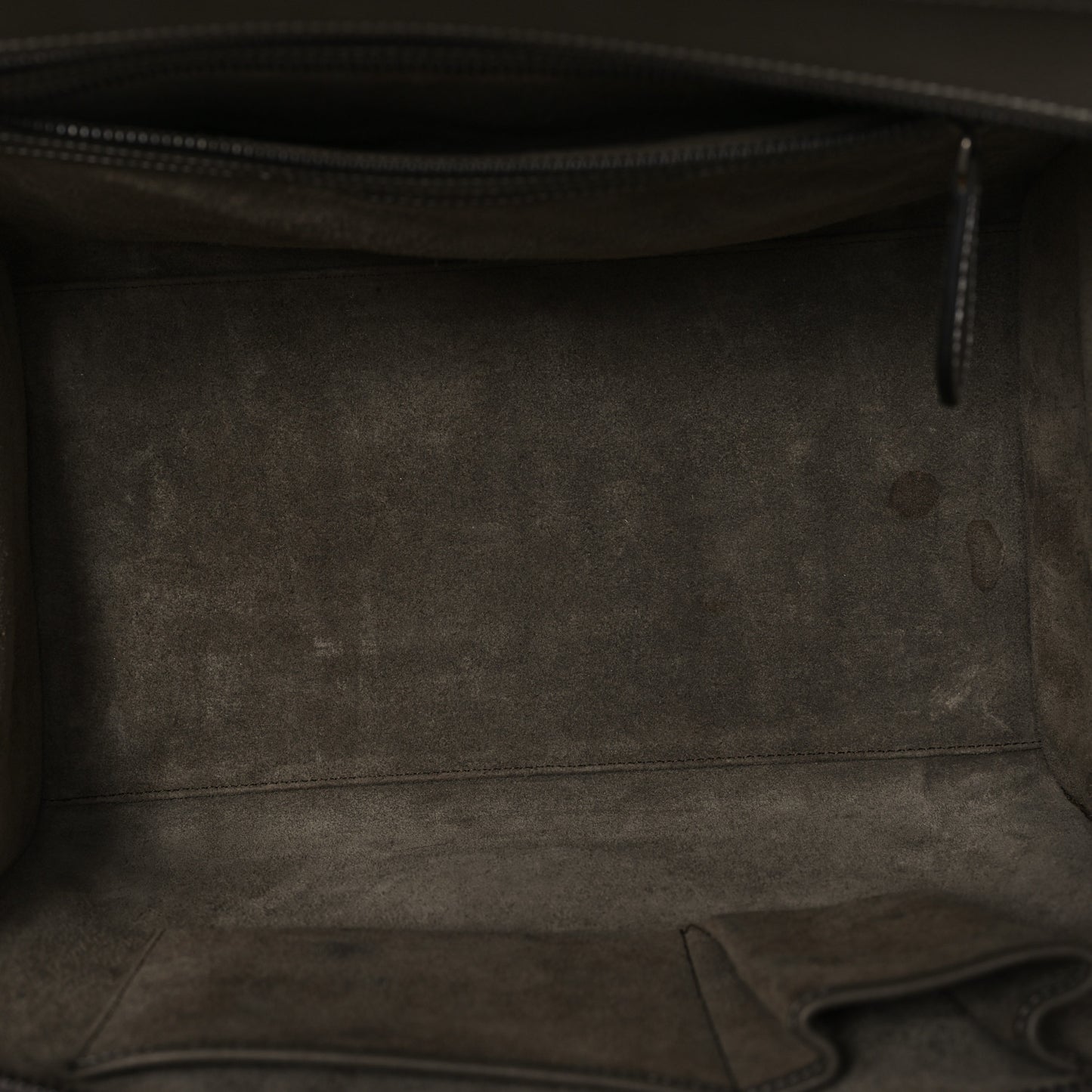 Drummed Calfskin Mini Luggage Souris