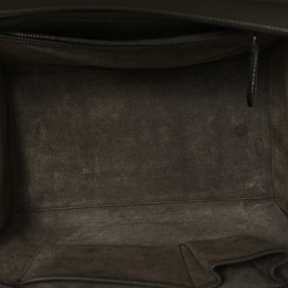 Celine Drummed Calfskin Mini Luggage Souris 5 of 10