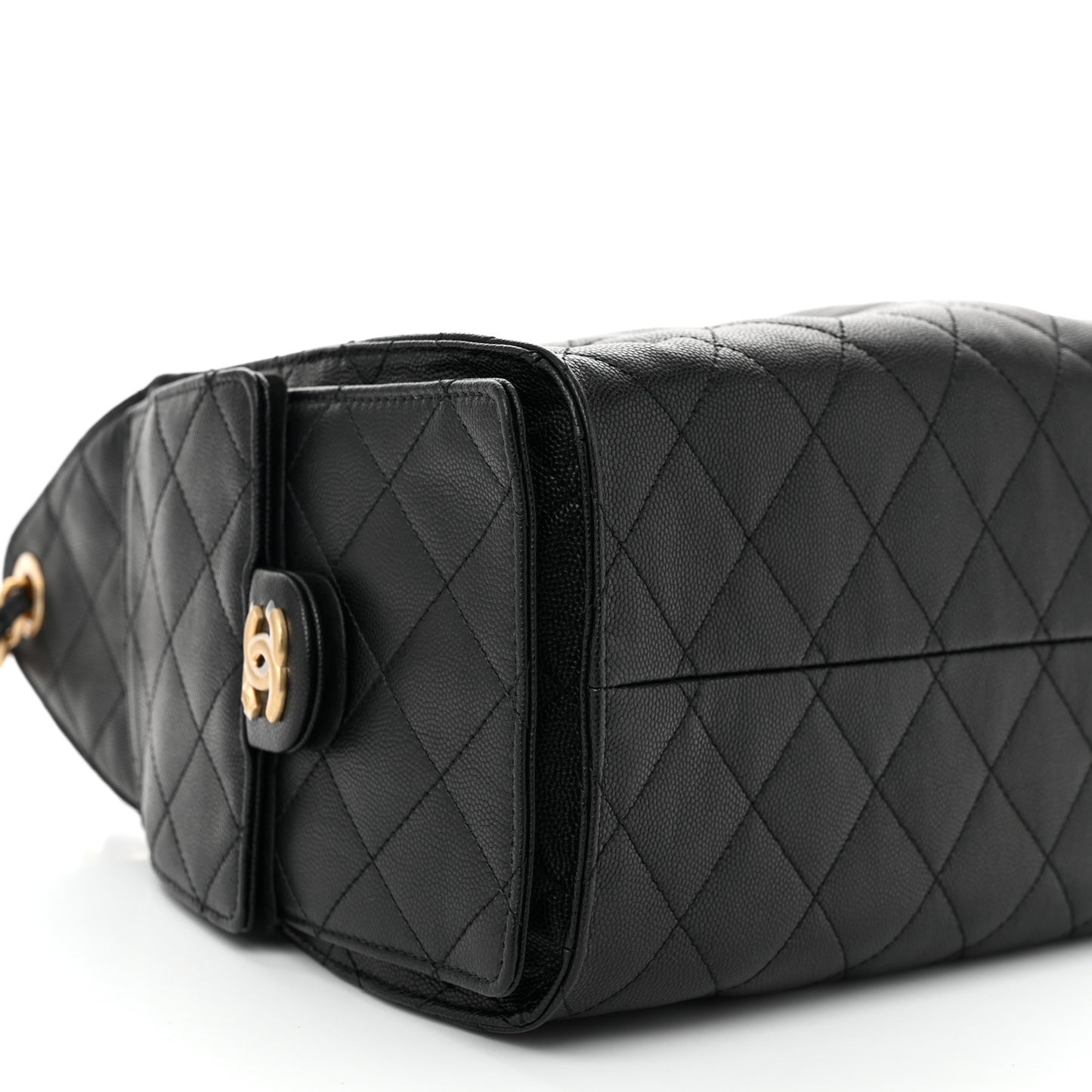 Caviar Quilted Small Chanel 25 Handbag Black