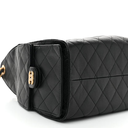 Chanel Caviar Quilted Small Chanel 25 Handbag Black 9 of 10