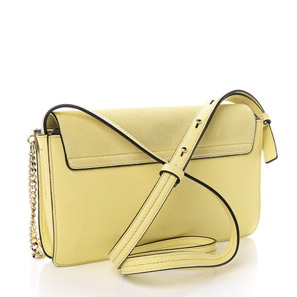Chloe Suede Calfskin Small Faye Shoulder Bag Lemonade 3 of 11