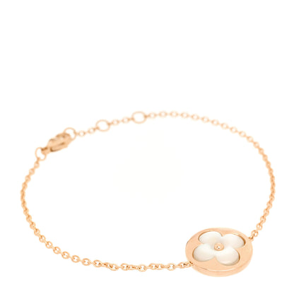 Louis Vuitton 18K Pink Gold Mother of Pearl Color Blossom BB Sun Bracelet 1 of 5