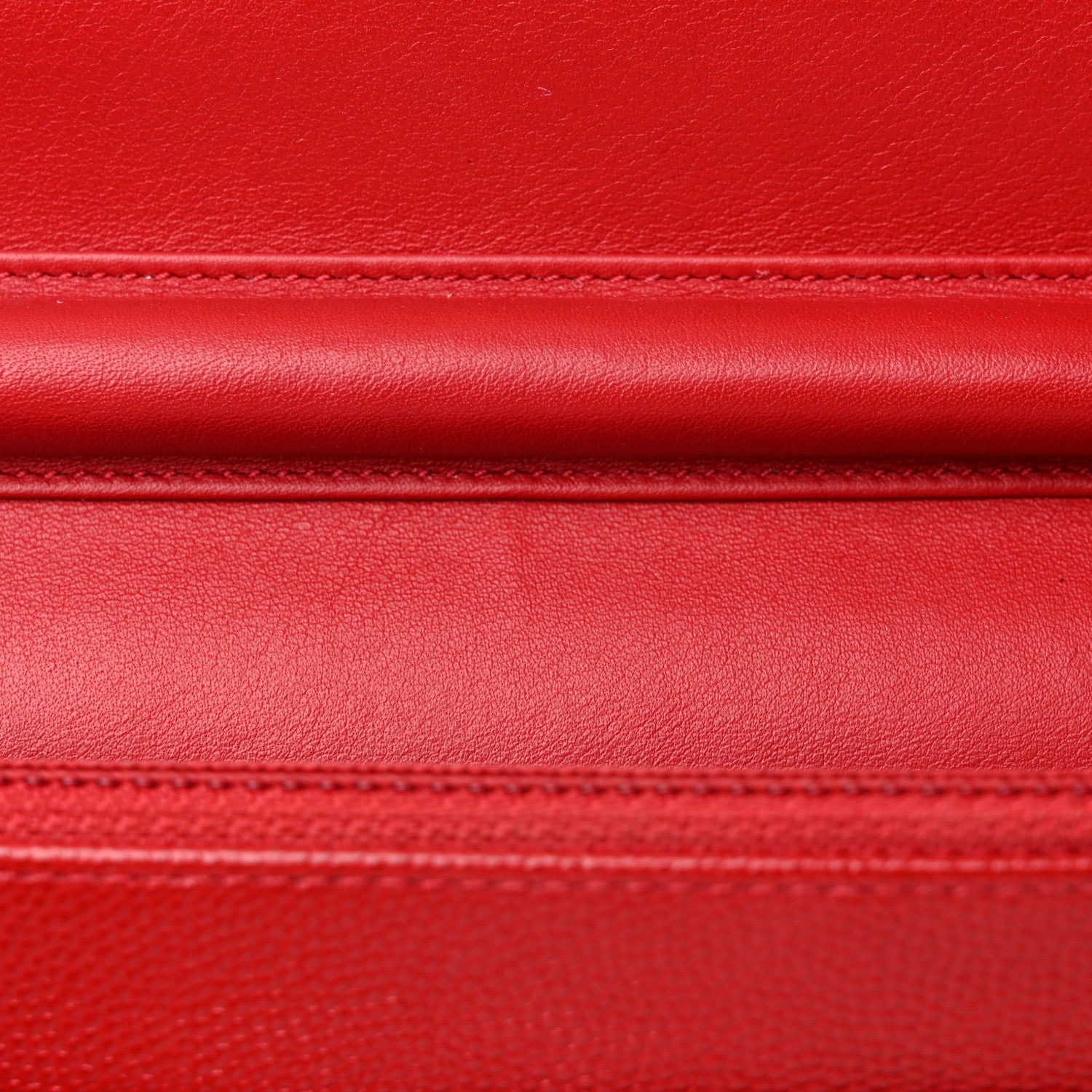 Chanel Caviar Sevruga Wallet on Chain WOC Red 12 of 15