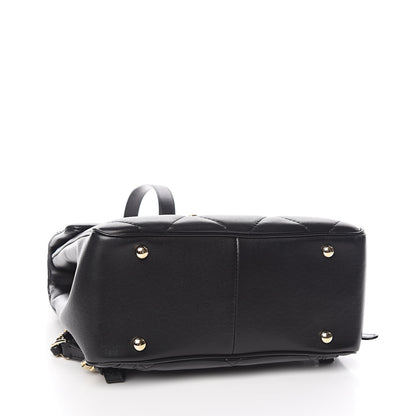 Chanel Lambskin Quilted Chain Backpack Black 4 of 17