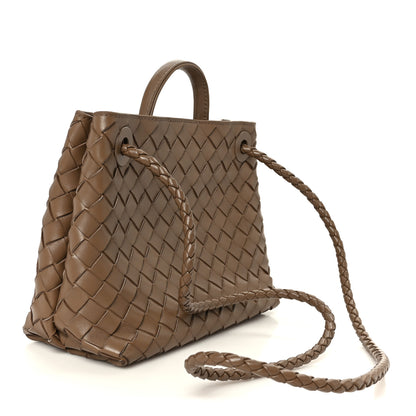 Bottega Veneta Nappa Intrecciato Small Andiamo Shoulder Bag Pinecone 3 of 13