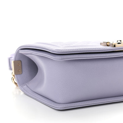 Chanel Caviar Quilted Medium Boy Flap Light Purple 8 of 9