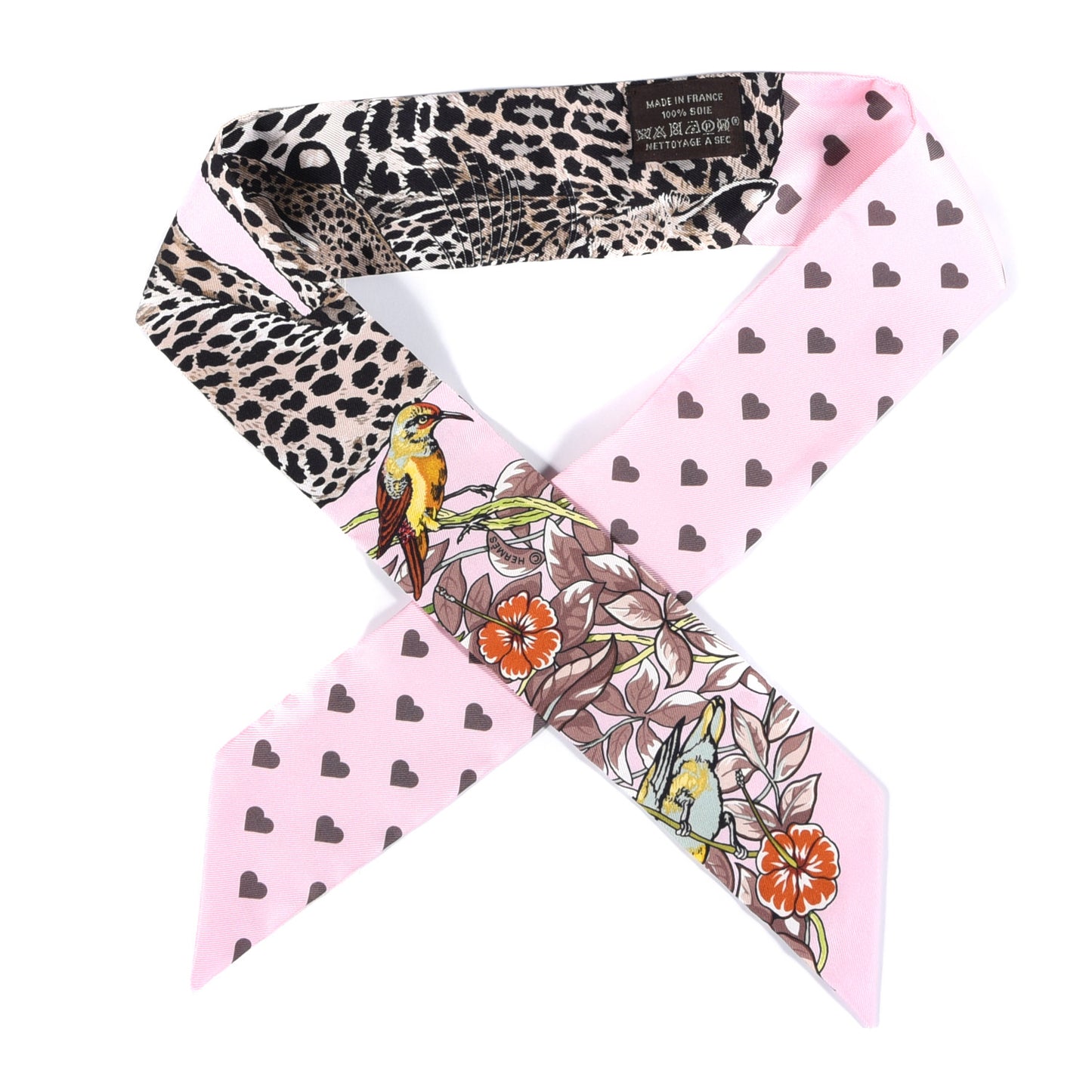 Silk Jungle Love Love Twilly Rose Pale Etoupe